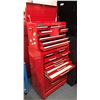 Image 2 : International 2 pc. rolling 22 drawer tool cabinet (w/ keys)