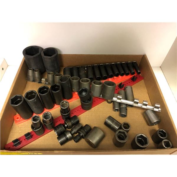 Approx. 48 pcs. Snap-on deep sockets