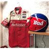 Image 1 : Miss Budweiser Bud Racing 1995 "John" world champion jacket & Budweiser helmet - 2 pc set