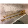 Image 1 : Pair of Featherbrand wooden canoe paddles