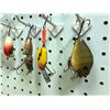 Image 2 : Approx. 45 assorted vintage fishing lures - some wooden/ flat fish/ minnows