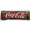 Image 1 : Vintage 1950's/60's Drink Coca Cola metal advertisement sign approx. 58in x 17 1/2in