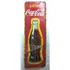 Image 1 : Vintage 1950's/60's Drink Coca Cola metal advertisement sign approx. 58in x 17 1/2in