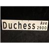 Image 1 : Metal street sign Dutchess Ave 2900 double sided 36in x 8in