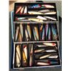 Image 1 : Umco fisherman's tackle box filled with assorted salmon plugs (approx. 40 plugs)