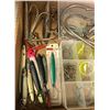 Image 3 : Box of assorted ocean fishing tackle - cod jigs/shark hooks/teasers etc.
