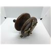 Image 2 : Antique wood & brass 4in small salmon trolling reel Made in England
