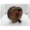 Image 1 : Vintage Peetz wood & brass 5in model 1500 trolling reel w/ original box