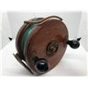 Image 3 : Vintage Peetz wood & brass 5in model 1500 trolling reel w/ original box