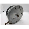 Image 2 : Vintage aluminum crafted w/ brass center-pin salmon fishing reel (no markings)