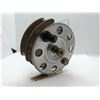 Image 1 : Early 1900's aluminum w/ brass center-pin fishing reel Made in England by R.Turner Studley