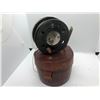 Image 1 : Early 1900's center-pin fishing reel w/ leather case (no makers marks)