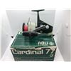 Image 1 : Vintage ABU Sweden "Cardinal 77" No. 3 spinning reel w/ original box (NOS)