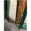 Image 3 : Antique brass with painted green iron stand bilge pump - Russ Co. Cleaveland Ohio