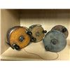 Image 2 : Group of 7 vintage wooden trolling reels (well used, some missing parts)