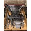 Image 1 : Approx. 32 pcs. Gray combination wrenches & ratchets (imperial up to 1 & 1 3/4in)