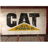 Image 1 : CAT H2O Power metal advertisement sign (approx. 42in x 21in)