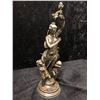 Image 1 : Antique bronze statue lady with children lamp (approx. 27in tall)