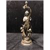 Image 2 : Antique bronze statue lady with children lamp (approx. 27in tall)