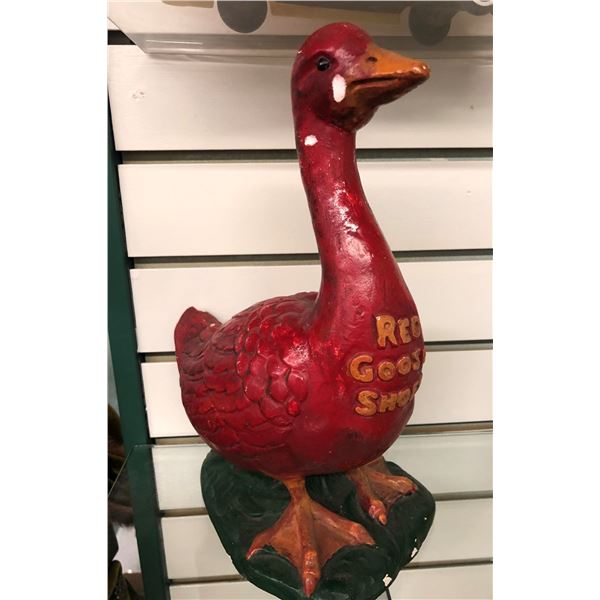 Authentic Red Goose store display chalkware 1930's - 1950's era. Value $300 - $500