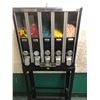 Image 2 : 1 ¢ 1930's Variety Shops 5 column candy vending machine with rare original stand (w/ key) - Manufact
