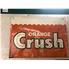 Image 1 : 1950's/60's Orange Crush metal advertisement sign (approx. 27in x 19in)