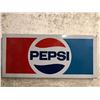Image 1 : 1980's/90's Pepsi metal advertisement sign (approx. 22in x 10in)