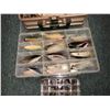 Image 2 : Group of 3 fisherman's lure boxes filled w/ assorted flies - mostly bucktails & dry flies