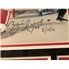 Image 2 : Framed Brett Hull limited edition print #25/700 Detroit Red Wings 700th career goal Feb 10th, 2003 s