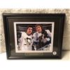 Image 1 : Framed Sidney Crosby & Alexander Ovechkin 2010 Canada Olympic Gold signed by Ovechkin NHL collector'