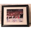 Image 1 : Framed Canada Gold Medal champion Men's Hockey Team signed #37 NHL collectible - certificate on back