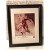 Image 1 : Framed Gordie Howe inducted into the Hockey Hall of Fame in 1972 Quacker State 4x4 signed NHL collec