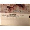 Image 2 : Framed Gordie Howe inducted into the Hockey Hall of Fame in 1972 Quacker State 4x4 signed NHL collec