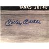 Image 2 : Framed Mickey Mantle "The Catch" signed collector's piece - comes w/ COA 14in x 17in