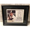 Image 1 : Framed Mickey Charles Mantle Induction Day August 12, 1974 Cooperstown, New York signed collector's
