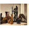 Image 2 : Large group of assorted carved wood collectibles & decorative pieces