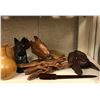 Image 2 : Large group of assorted carved wood collectibles & decorative pieces