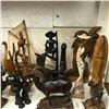 Image 2 : Large group of assorted carved wood collectibles & decorative pieces