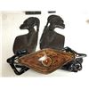 Image 2 : Large group of assorted carved wood collectibles & decorative pieces