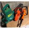 Image 1 : Super Weed Eater electric blower & 2 Black & Decker hedge trimmers
