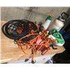 Image 1 : Group of assorted yard & garden items - pump sprayer/ sprinklers/ garden hose & 7 assorted extension