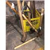 Image 2 : Group of assorted hand tools - sledge hammers/ axes/ saw/ pruners