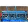 Image 2 : Blue & grey metal pallet racking light gauge industrial shelving - 12 uprights & 35 side rails