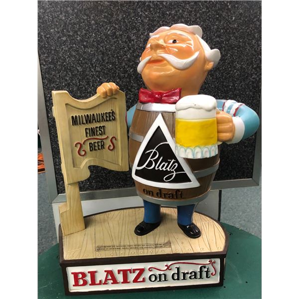 1940's - 1950's Blatz beer mascots - approx. 16" H x 12" W (NOS) - this was given to bars as decorat