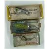 Image 1 : Group of 3 vintage fishing lures - Rabble Rouser/ Cisco Kid/ Gitterbug w/ original boxes