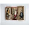 Image 1 : Group of 3 vintage Heddon fishing lures - Punkinseed Spook/ Midget Go-Deeper/ River-Runt w/ original