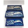 Image 3 : Group of 3 vintage Lucky Louie by Bill Minser assorted salmon plugs w/ original boxes