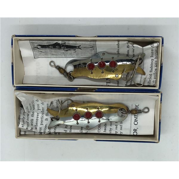 Two vintage Cisco No.5 fishing lures w/ original boxes