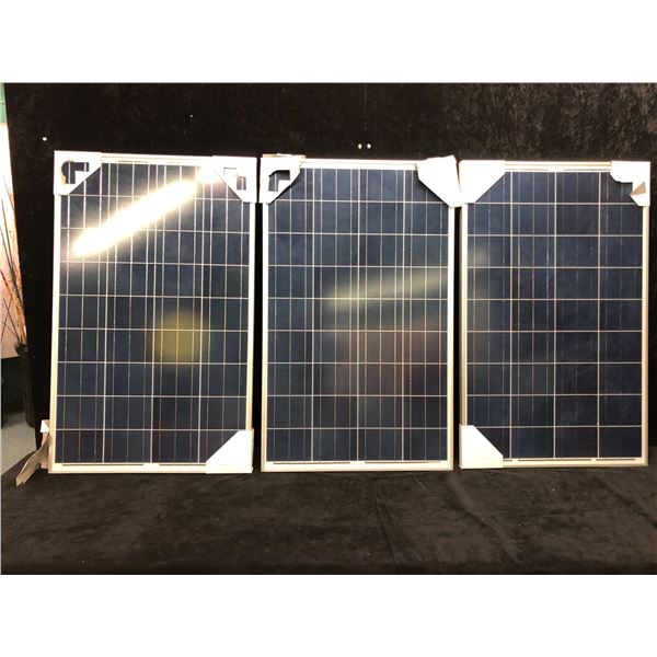 One box of 3 new solar module panels