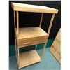 Image 1 : Wooden shelf unit w/ center drawer